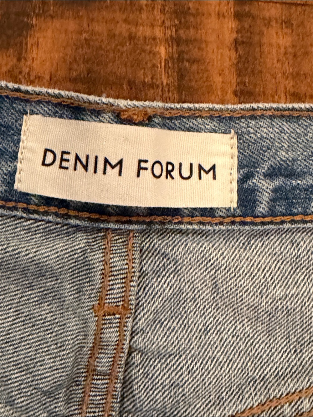 Denim Forum Light Blue High-Rise Straight Jeans - Women's - Picture 2 of 9